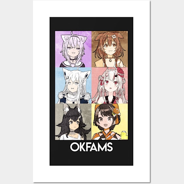 OKFAMS Hololive Wall Art by TonaPlancarte